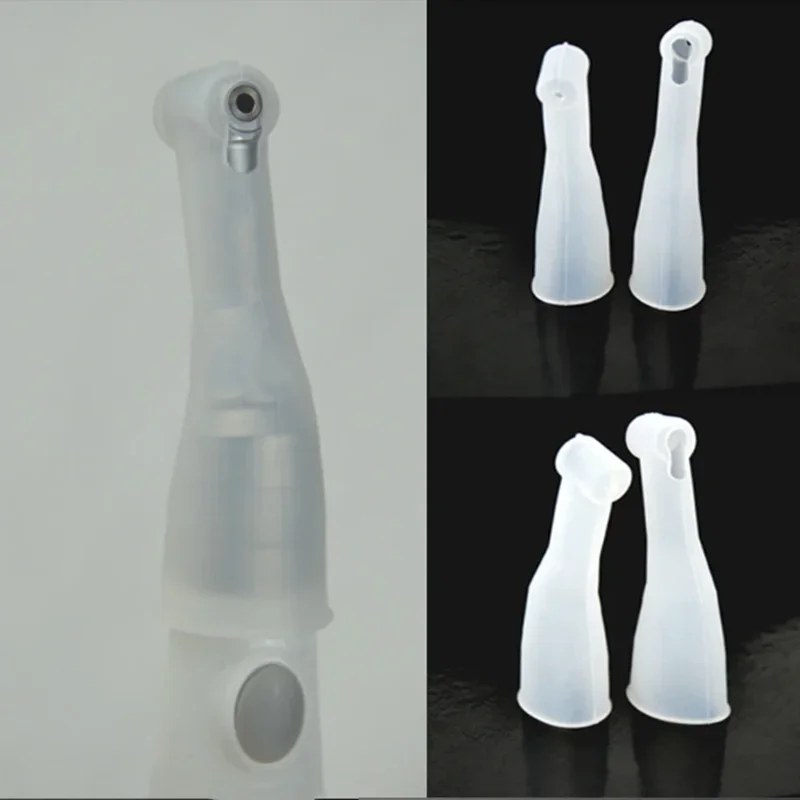 2pcs Dental Contra Angle Protection Protective Insulating Sleeve Silicone Case Sheath Sheet Cover Root Canal Endo Motor Head