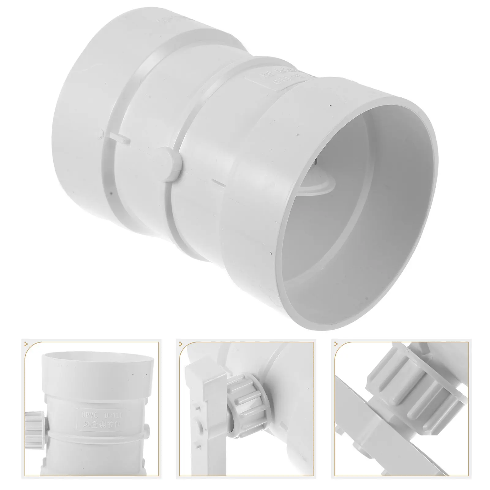 PP Control Valve Manual Duct Damper for Ventilation Air Conditioning Systems Wide Temperature Range Small Leakage