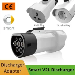 Fit for Smart EVs V2L Discharger Vehicle to Load for type2 Car Discharger Adapter Compatible with Smart #1/#3 Car