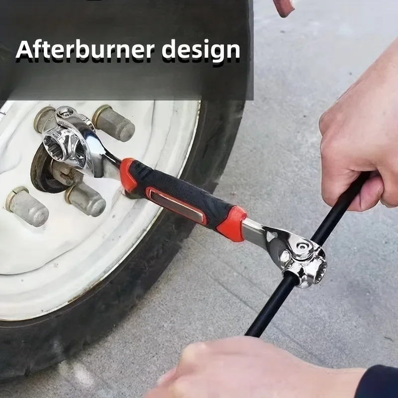 Boulons cannelés à cliquet, douille à manchon, outils universels 48 en 1 à 360 degrés, clé tigre polyvalente, outils manuels rotatifs