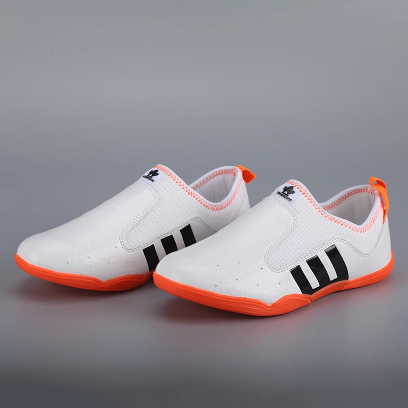 Adult Kids Wear-Resistant Taekwondo Coach Shoes Karate Sneakers Thick Soft Sole Breathable Men Martial Arts Kung Fu Boxing Shoe