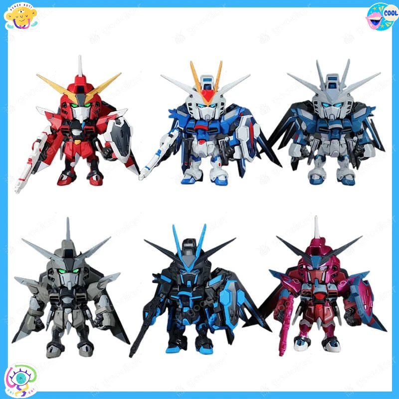 Bandai QMSV Gundam SEED Movie Ver. Freedom Justice Blind Box Car Decor Model Gift 【In Stock】