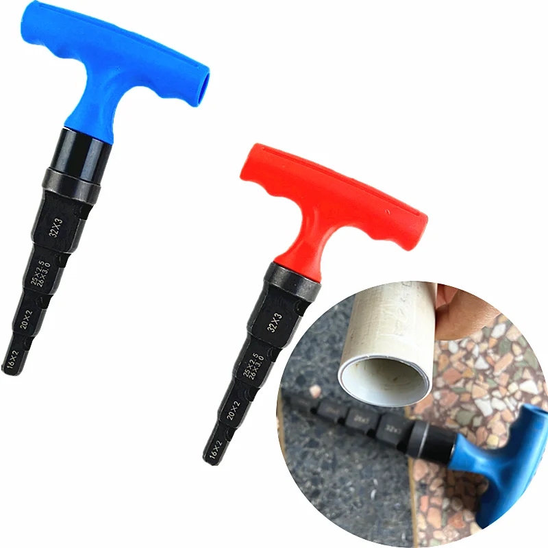 Plumbing Tools Hand Tapered Reamer PEX Extended Reamer 16mm/20mm/25mm/32mm PEX-AL-PEX Hand Reamer PPR/Plastic Pipe T-Calibrator