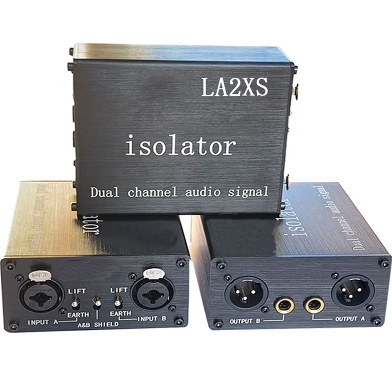 AC57-1Pcs مرشح الحد من الضوضاء يزيل الضوضاء الحالية ثنائي القناة 6.5 XLR خلاط عازل الصوت LA2XS