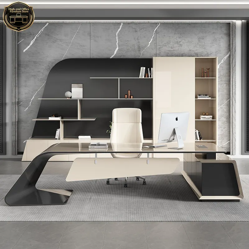 

Роскошный современный дизайнерский стол для руководителя/директора, компьютерный стол, офисный стол, мебель для офиса, 180, 200, 220, 240, 260, 280, 300 см.