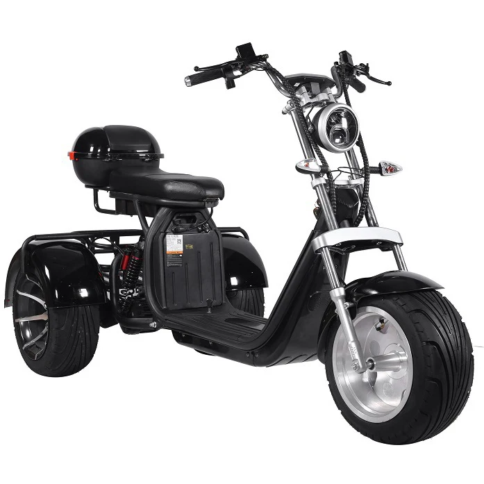 

Hot Sale Warehouse EEC COC Adult Three Wheel Citycoco Golf Cart 60V 20Ah 2000W Tricycle 3 Wheel Citycoco electric Tricycle