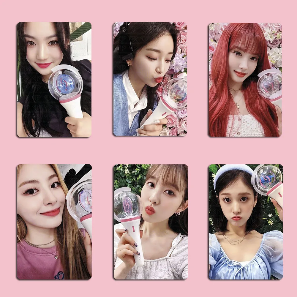 

6Pcs/Set KPOP STAYC TEENFRESH Album Light Stick Selfie LOMO Cards SIEUN SEEUN YOON SUMIN Double-Sided Photocards Fans Gifts