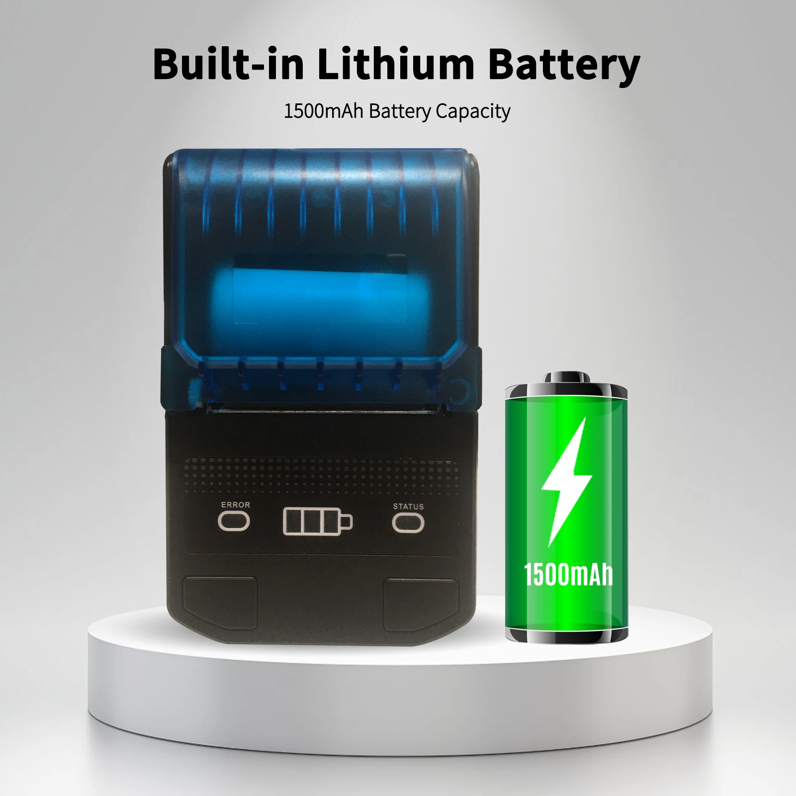 58 مللي متر الحرارية تسمية صانع اللاسلكية BT طابعة تسمية صغيرة طابعة الباركود بطارية قابلة للشحن متوافق مع أندرويد iOS ويندوز