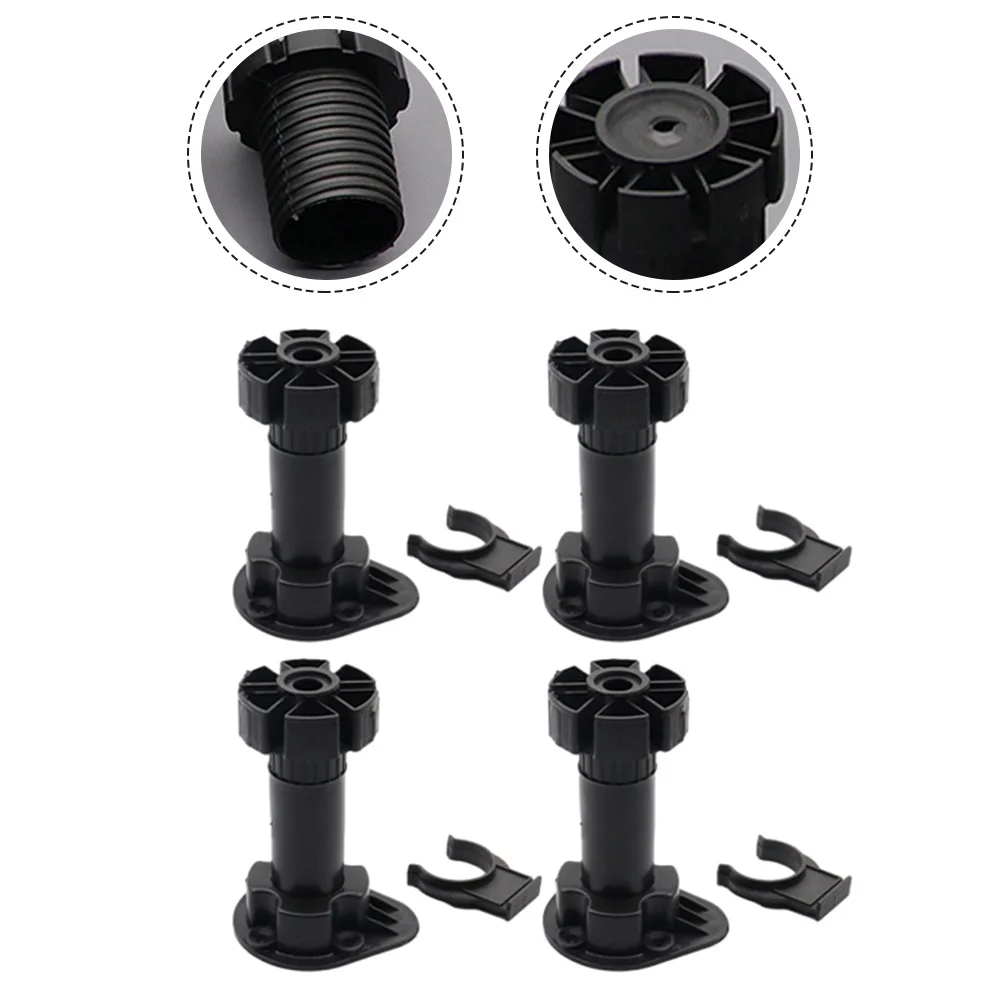 Adjustable Legs 80mm 100mm 120mm, Heavy-Duty ABS Plastic Cabinet Feet For Sofa Table Cupboard Wardrobe Support