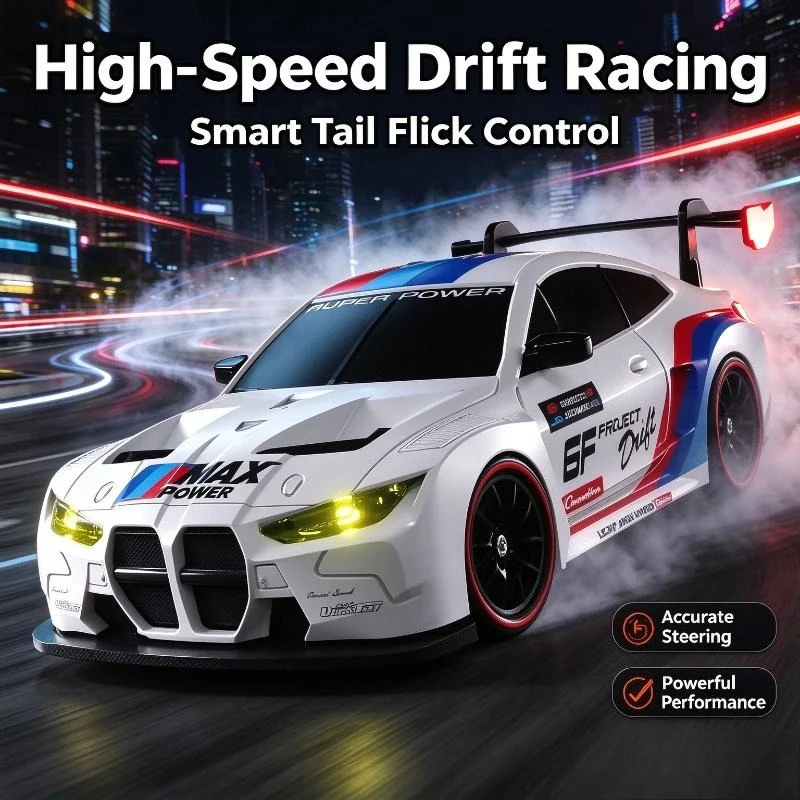 Electric Rc Model Toy 1/24 4Wd Drift Racing Car Remote Drive For Backyard Competition Kids Surprise Gift