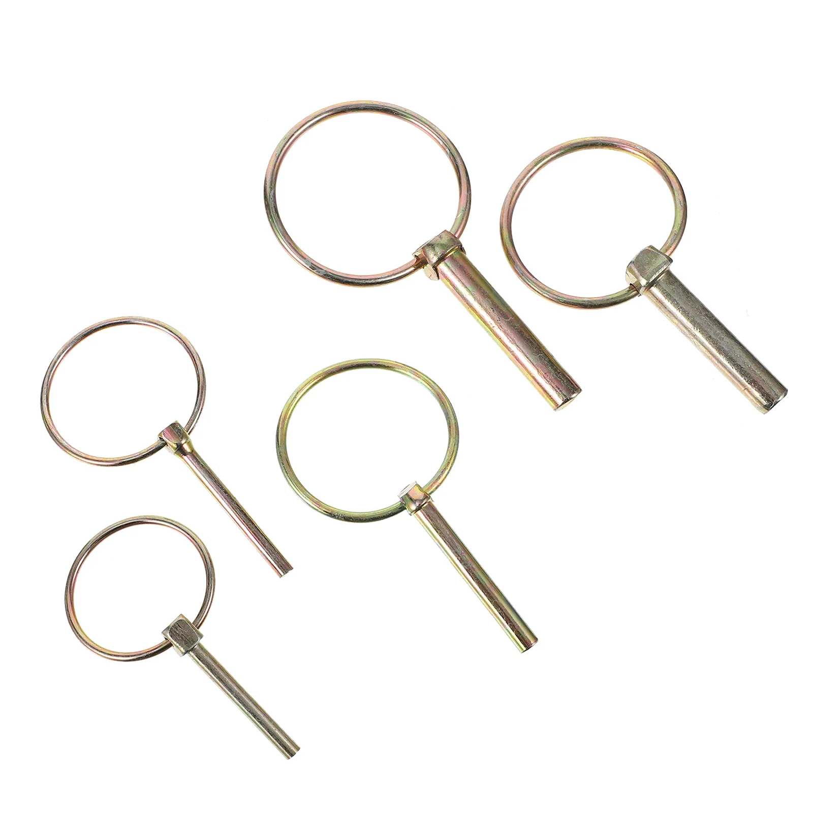 10 قطعة قفل أمان دبوس الزنك مطلي الكربون الصلب الثقيلة ل وصلة مقطورة جرارات زراعية جزازة الشاحنات الربيع تحميل رمح