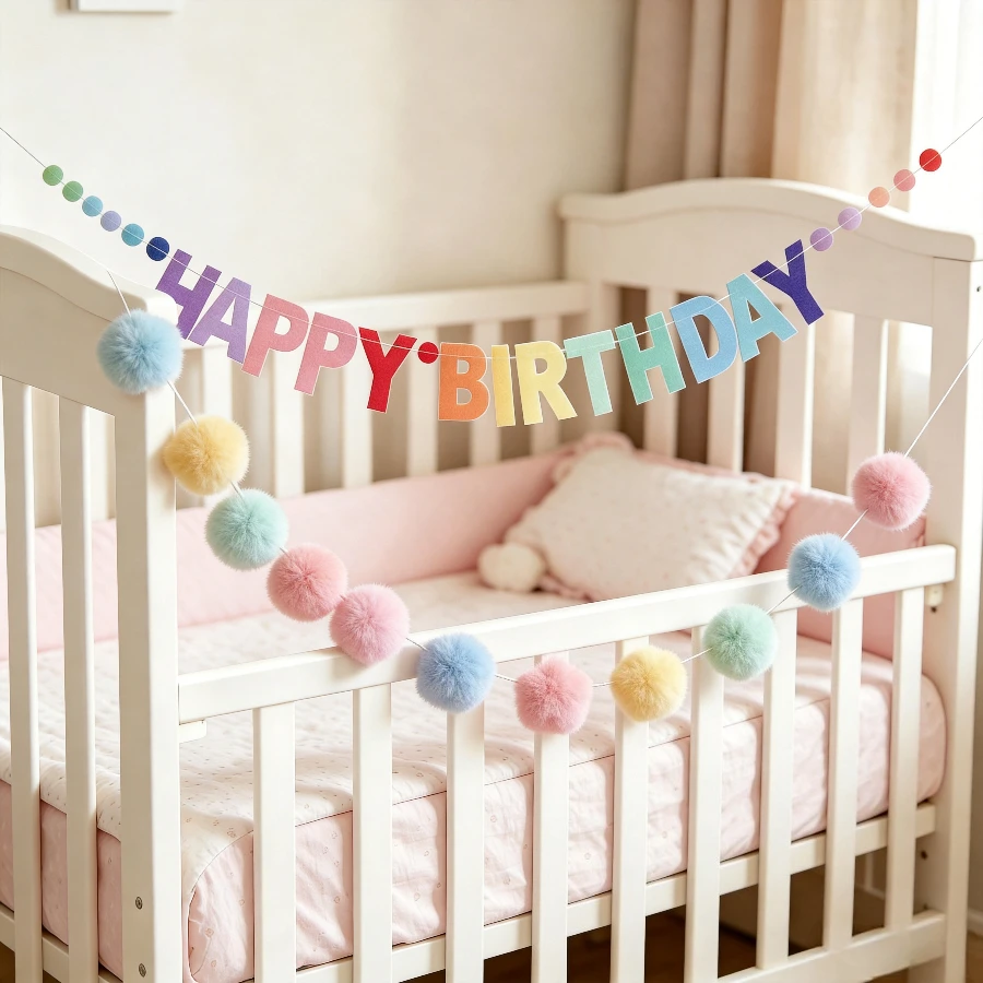 2Pcs 2.5-Meter Colorful Happy - Ornament Ball Set recension och pris