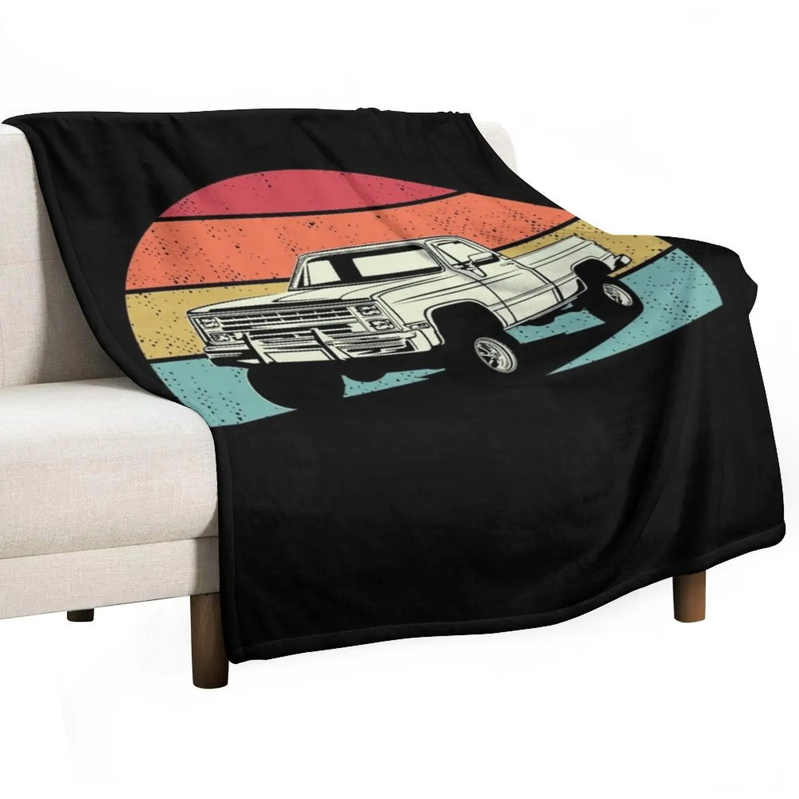 

Vintage Squarebody Truck Classic Square Body Pickup Throw Blanket Bed covers wednesday Thermal Thin Blankets