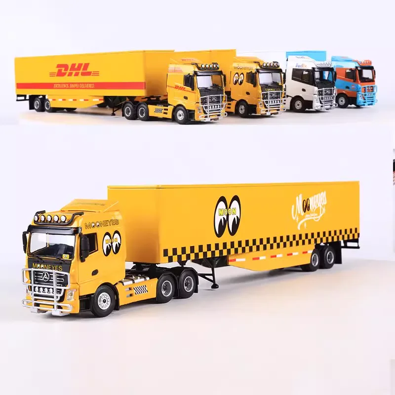 

Diecast MJ 1:64 Scale SANY Engineering Truck Semi-trailer Container Alloy Car Model Collectible Toy Gift Souvenir Display