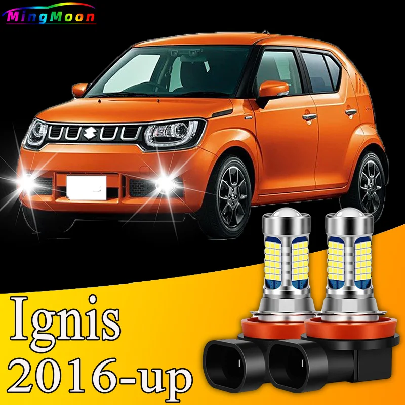 2pcs Front Fog Light Accessories 81LED Bulb Lamp For Suzuki Ignis 2016 2017 2018 2019 2020 2021