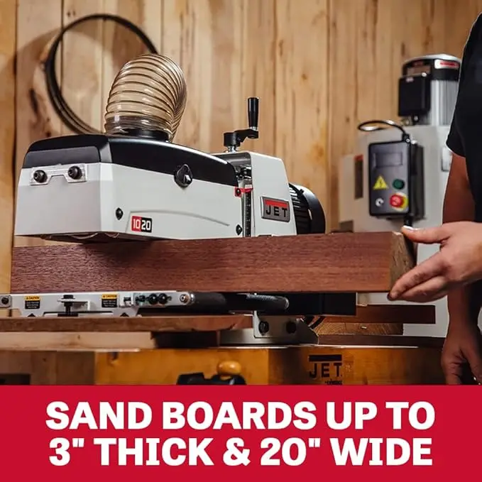 NOVA Lixadeira de tambor de bancada de 10 polegadas, 10 FPM, 1 HP, 1Ph 115V (JWDS-1020)