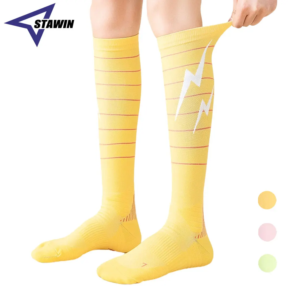 1Pair Varicose Veins Compression Socks Fit for Golf Rugby Hiking Sports Anti Fatigue Driving Travel Flight Black Women Men Socks