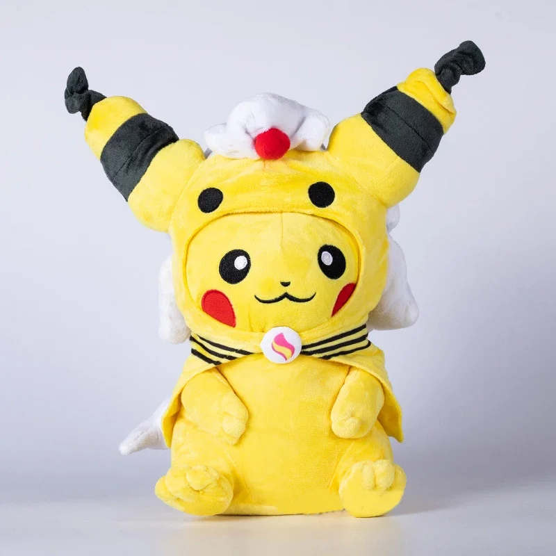 30 cm Pikachu Pokemon giocattoli di peluche grande bambola anime cuscino carino cartone animato Ampharos Pokémon peluche farcito regalo per bambini Natale