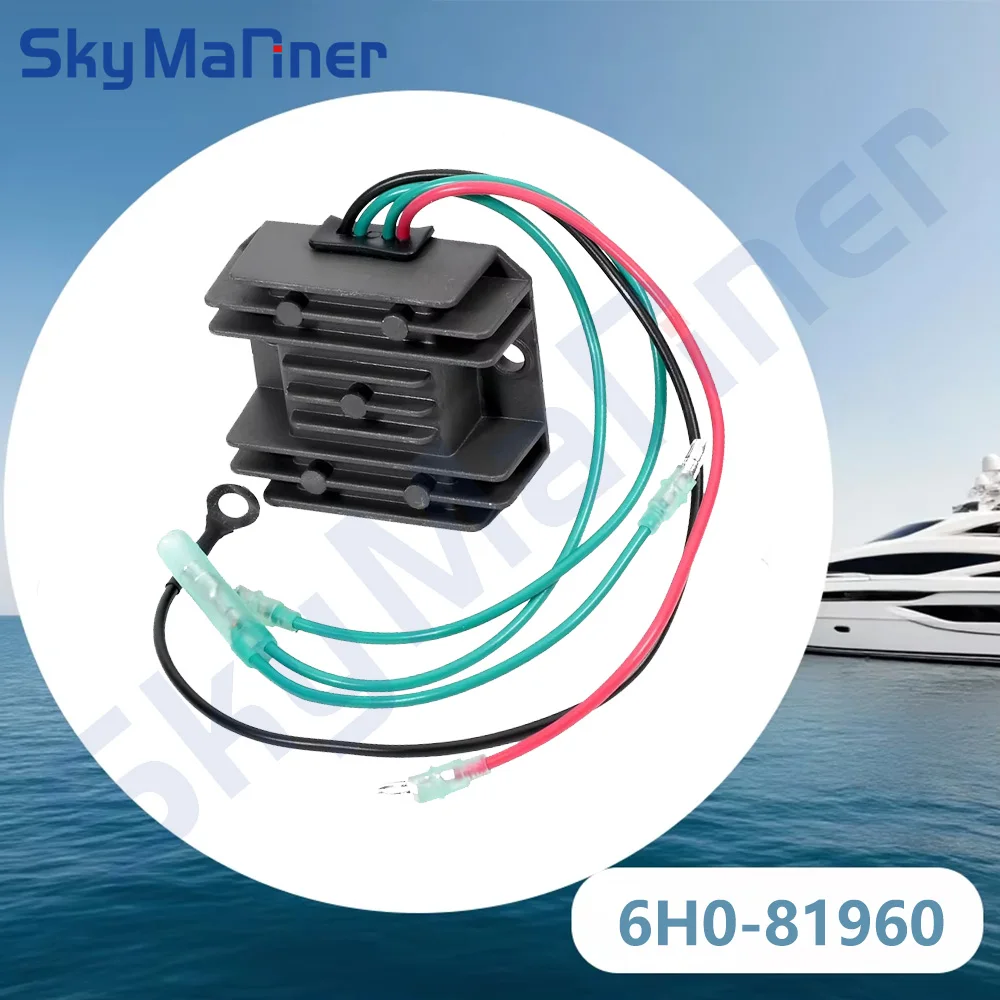 

Rectifier Regulator Assy 6H0-81960-00 For Yamaha Outboard Motor 2T 50HP 75HP 80HP 85HP 90HP 115HP 6H0-81960 Boat Engine Parts