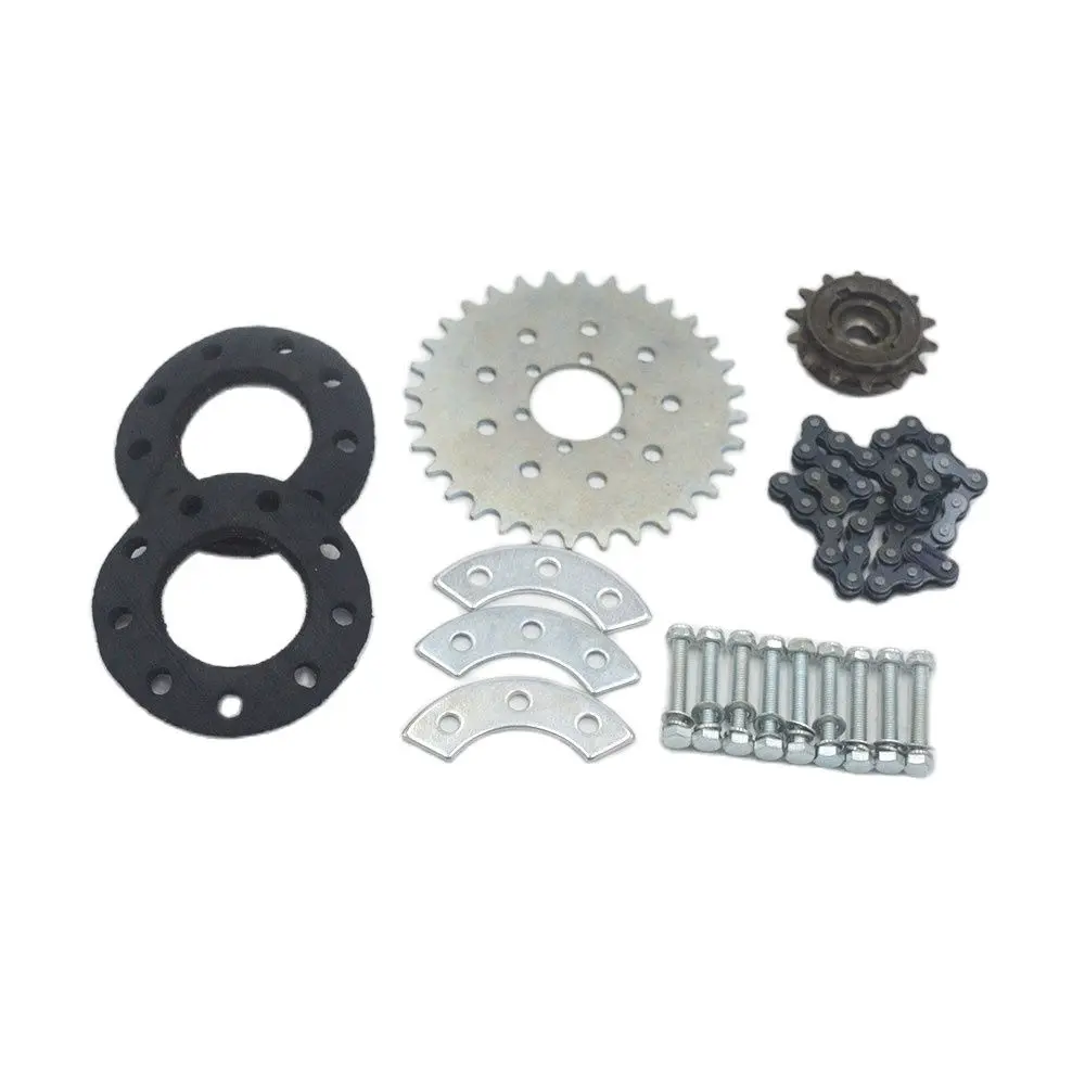 Motor Sprocket Chain Wheel Bike Rear Wheel 32T Sprocket For Left Drive Motor Kit 16T Freewheel Adapter For Motor MY1016Z