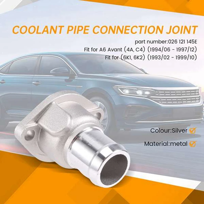 Radiator Coolant Hose Connector Flange 026121145E For Golf A6 Seat Jetta Santana Scirocco Passat B3 B4 Lupo Caddy