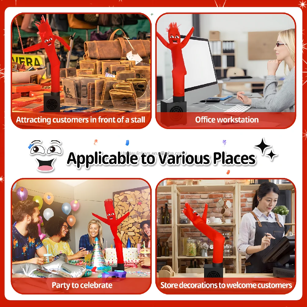 미니 스카이 댄스 맨 유형 C USB 풍선 웨이브 데스크탑 인간 댄서 미니 광대 에어 댄서