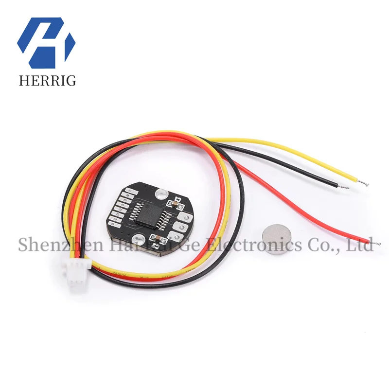 

AS5048A magnetic encoder 14 bit high-precision magnetic induction angle measurement sensor module sends magnet