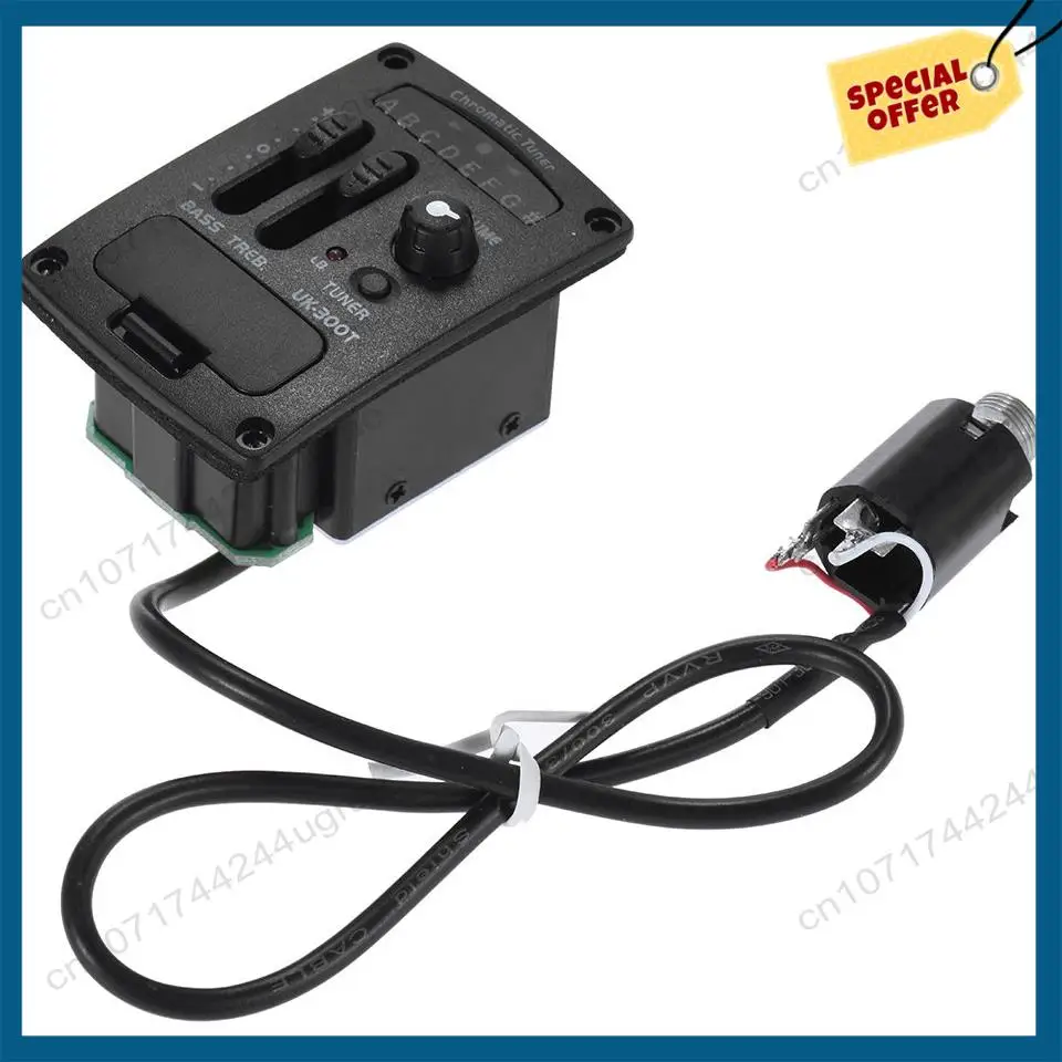 -A15I Uk-300T Ukulele Piezo Pickup Preamp 2-Band Eq Equalizer Ukelele Pickups Tuner System