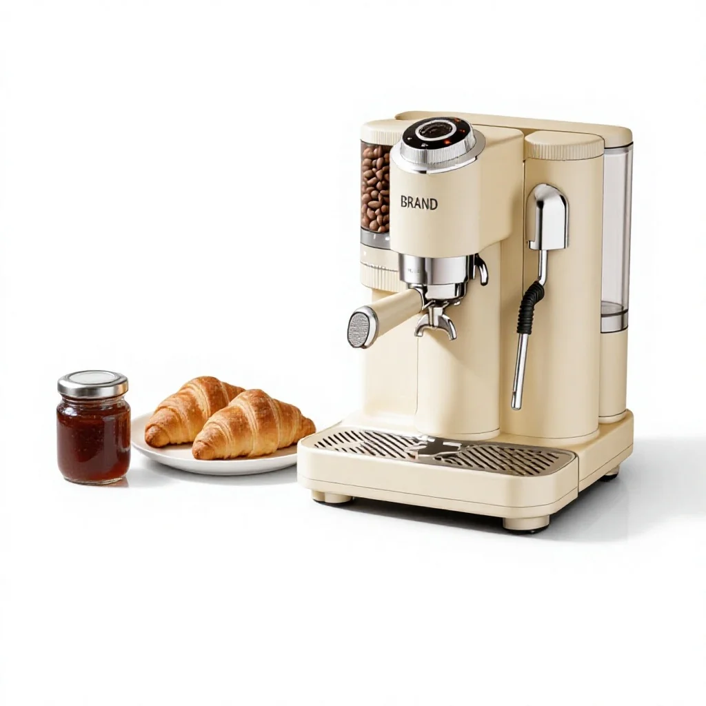 Semi-Automatic Espresso Coffee Maker with Milk Frother Efficient Brewing Capsule Machine for Hotels & House use 4