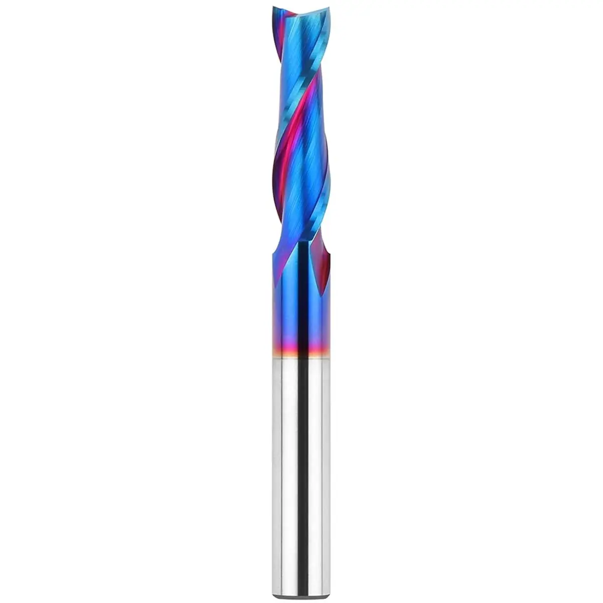 L63A Upcut Spiral Router Bits 1/4 Inch Shank, Solid Carbide CNC End Mill for Wood Carving and Trimming