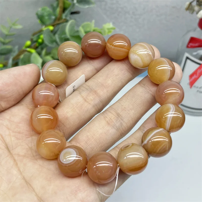 Natural Persian Agate Bracelet Bangle Crystal Quartz Healing Stone Fashion Gemstone Jewelry Gift 1pcs 14mm