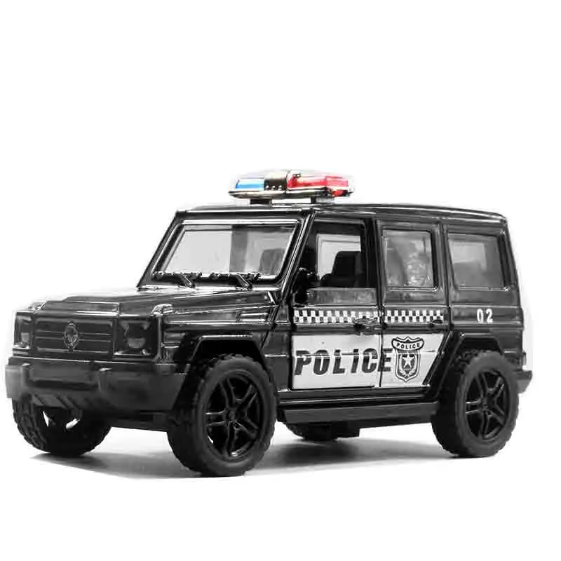 ของเล่นรถตํารวจรถดับเพลิง Public Security รถของเล่นเด็กเสียงโลหะผสมรถสุทธิของเล่น