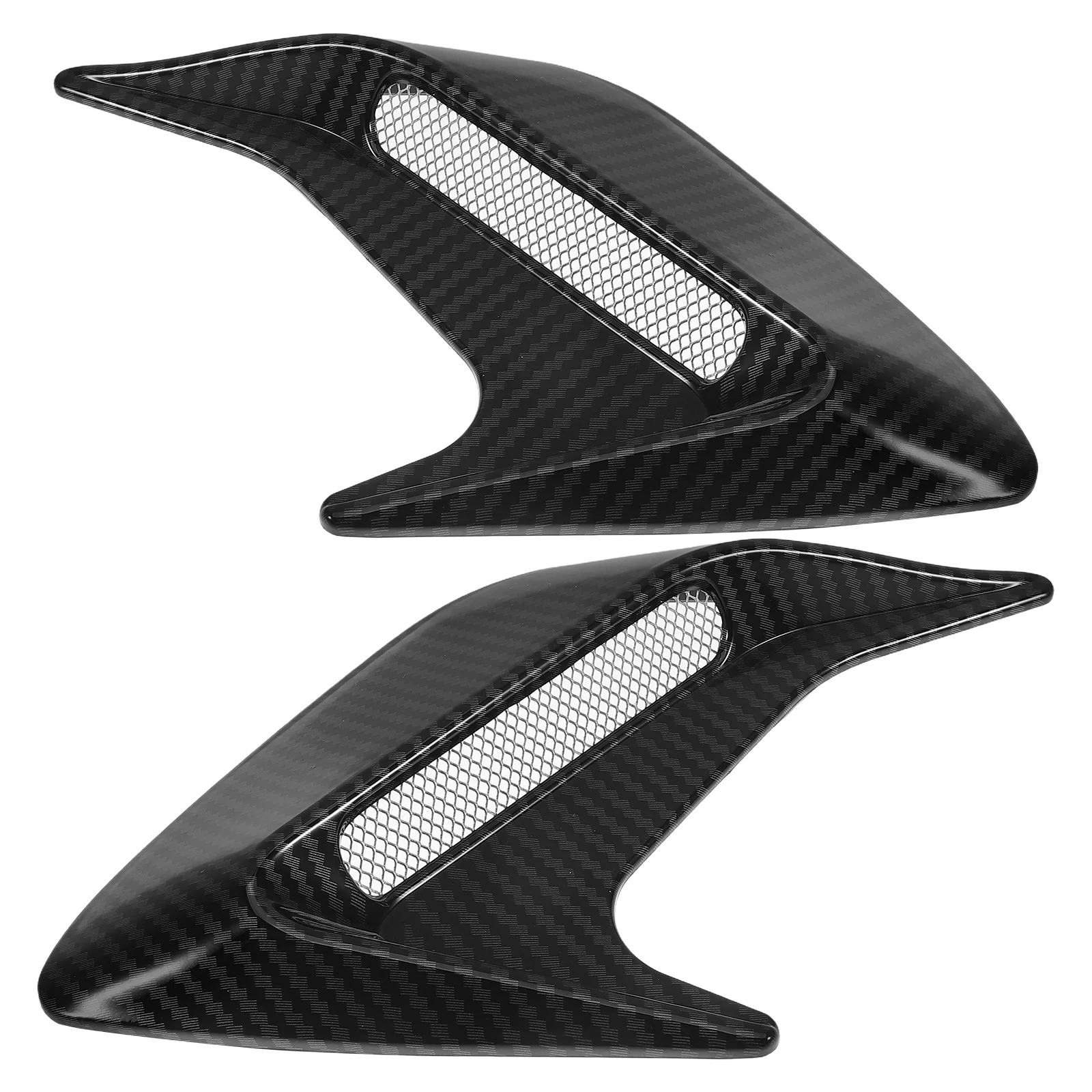 

1 Pair Car Side Trims Air Vent Decorations For Car Exterior Accessories Durable Abs High Realism Design Easy Installation