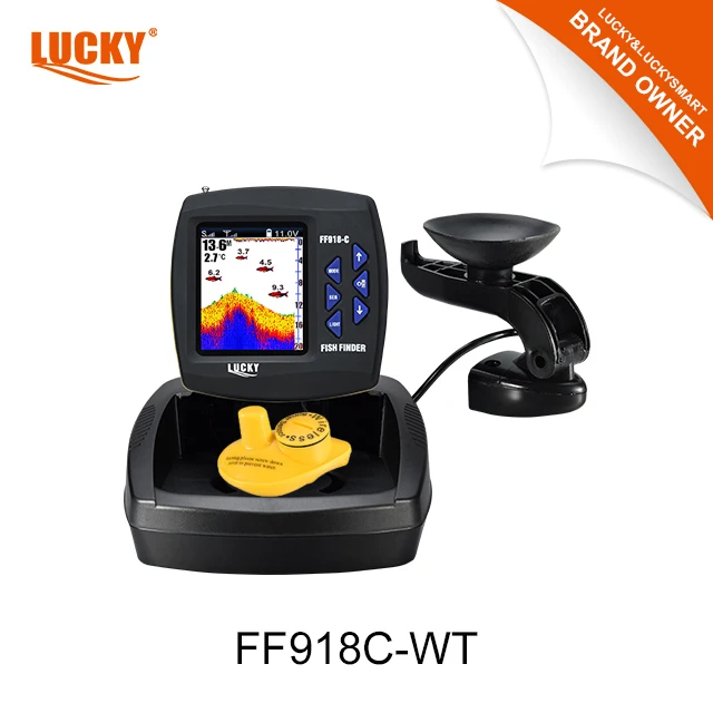 LUCKY FF918C-WT SPEAR Wireless Long Range Sonar Sensor Boat Fish Finder