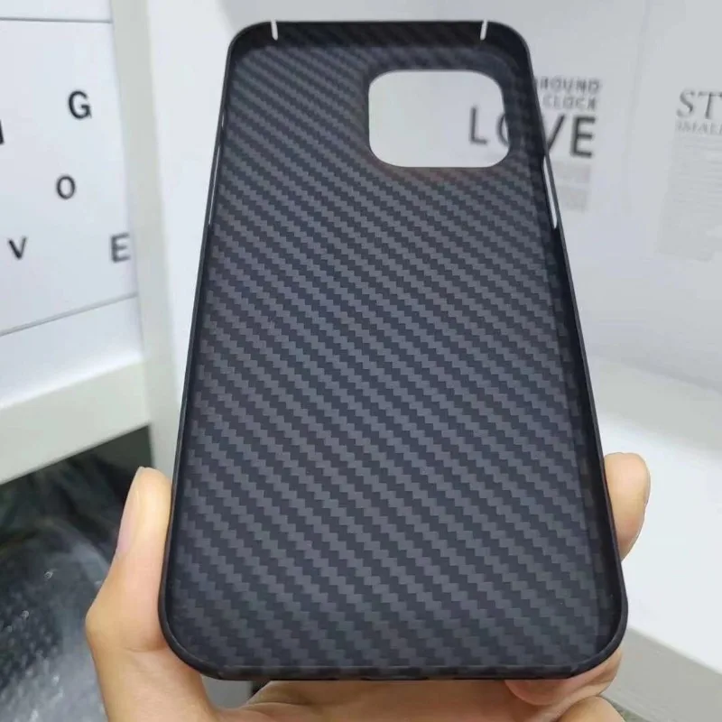 Carbon Fiber Case for iPhone  15Pro Max Shockproof Case Real Aramid Fiber Anti-fall Phone Case For iPhone 15Pro/15/15Plus