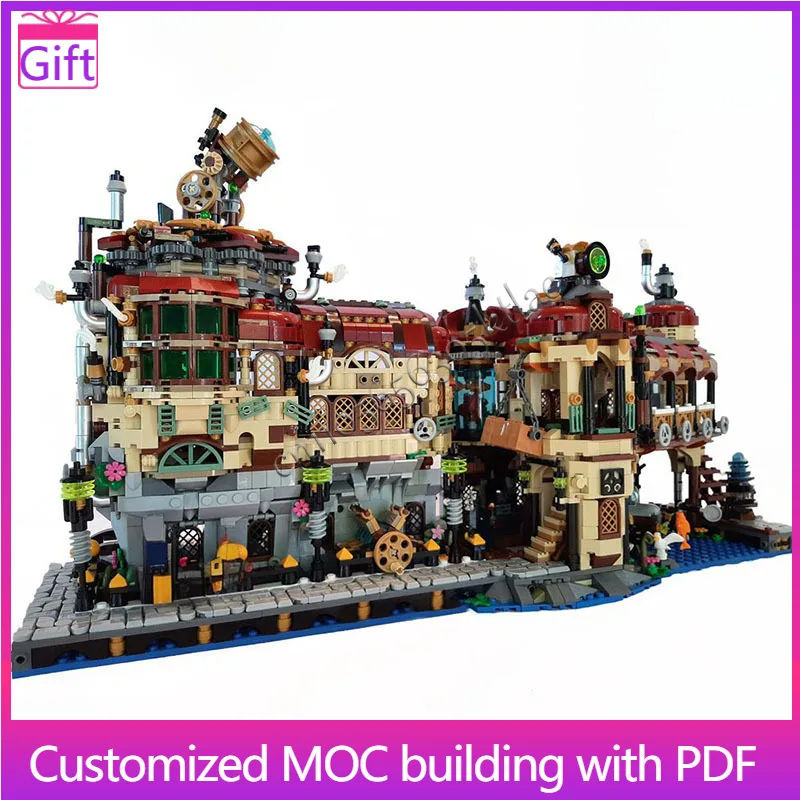 

Popular 3455 PCS Steam Powered Science Building Block Model Children Puzzle Assembly Building Blocks Birthdays Festival Gift