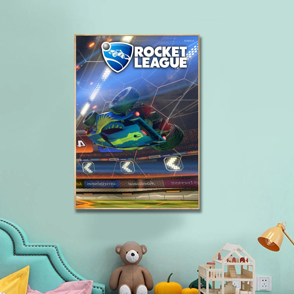 1PC Game Rocket League Poster Paper Print Home Living Room Bedroom Entrance Bar Restaurant Cafe Art Painting Decoration