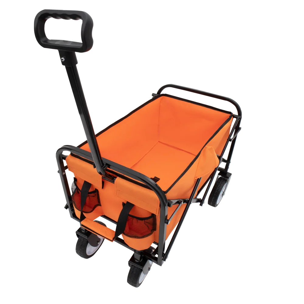 Collapsible Foldable Wagon Cart Beach Wagon Heavy Duty Utility Cart Utility Wagon Grocery Cart for for Camping Shopping Sports