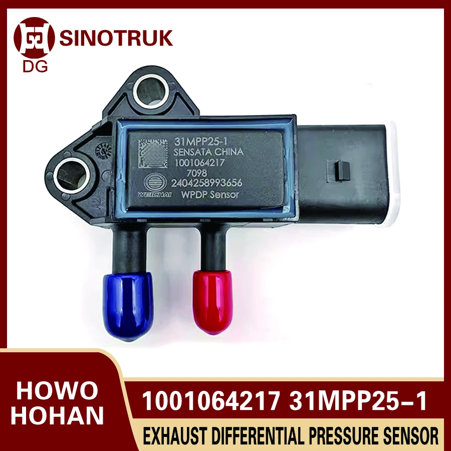 

31MPP8-3 31MPP25-1 Exhaust Differential Pressure Transducer Sensor 1001064217 for Sinotruk Howo Hohan
