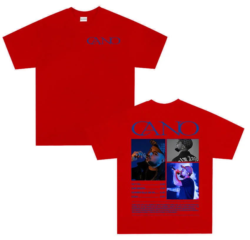Rapper Cano Triana Tour 2025 Album Graphic Tshirt Men Hip Hop Gothic Punk T-shirt Vintage Oversized Short Sleeve Tees Streetwear - view 5