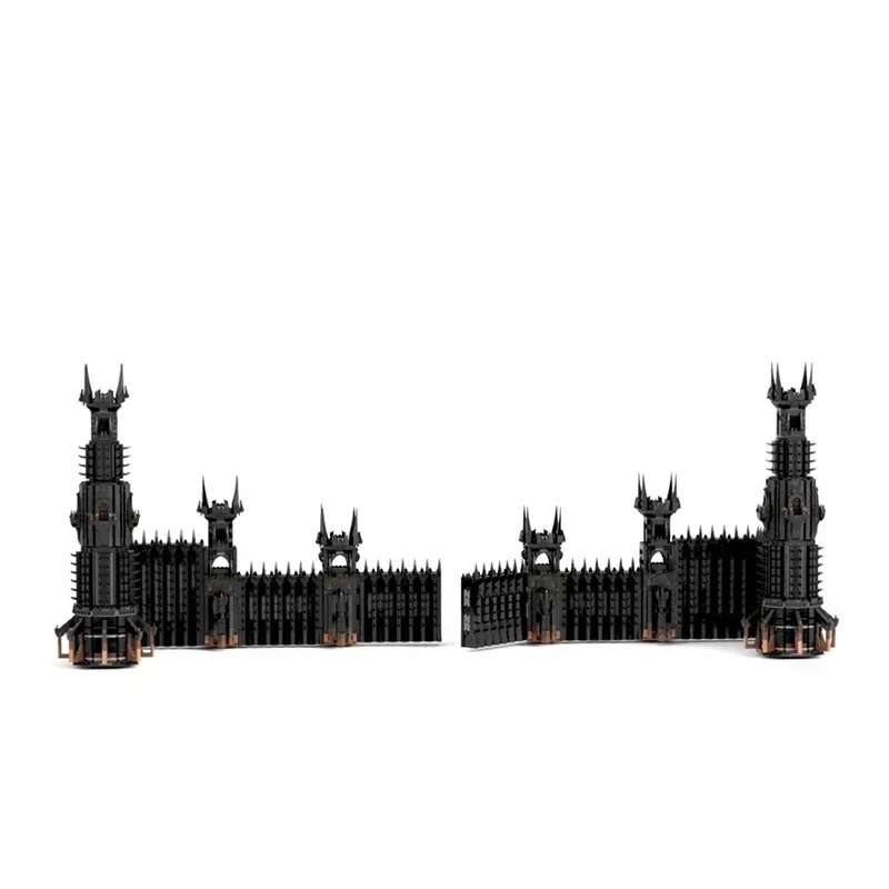 Popular Ring Movie Model MOC Building Bricks Dark Castle Wall Gate Modular Technology Gifts Holiday Assemble Children Toys Suit