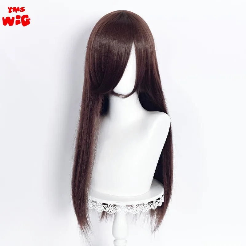 Synthetic Color Long Cosplay Wigs 80cm Lolita Wig Red Gray Brown Straight Wig Halloween Party Hairstyle M2A