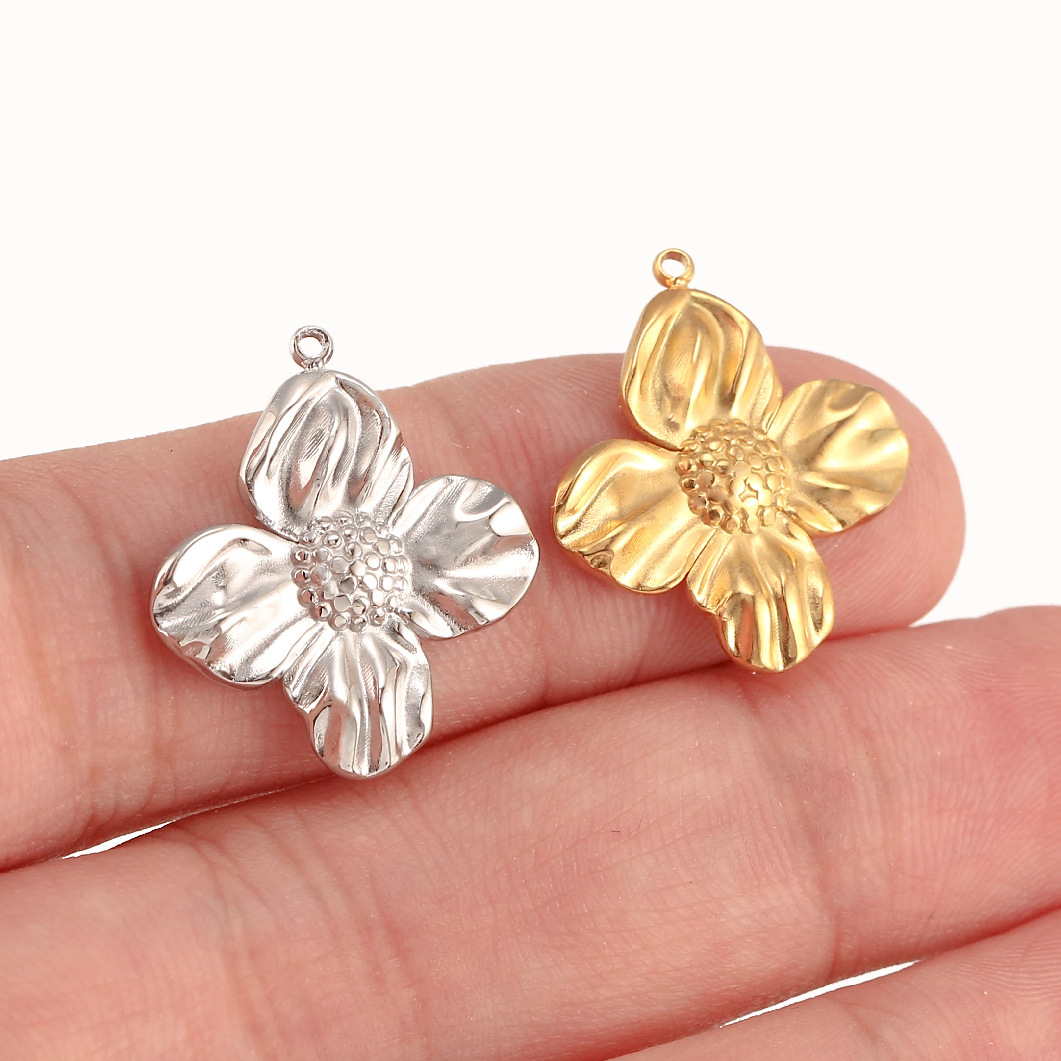 3 Stück Gesicht Sonne Mond/Sonnenblume/Schmetterling Charm für Schmuckherstellung Edelstahl Guss Charm DIY Armband Halskette Handwerk Zubehör – Detail 8