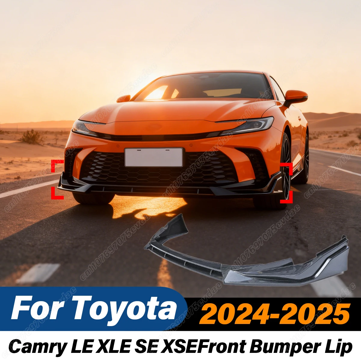 

Для Toyota Camry LE XLE SE XSE 2024-2025 передний бампер, разделитель губ, внешние аксессуары, защита, комплекты кузова автомобиля