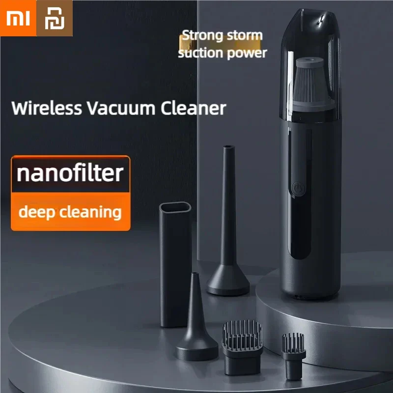 

Xiaomi Youpin Wireless Vacuum Cleaner High Powerful Filter Dual Use For Portable Large Suction Home Car Vacuum Cleaner New Home