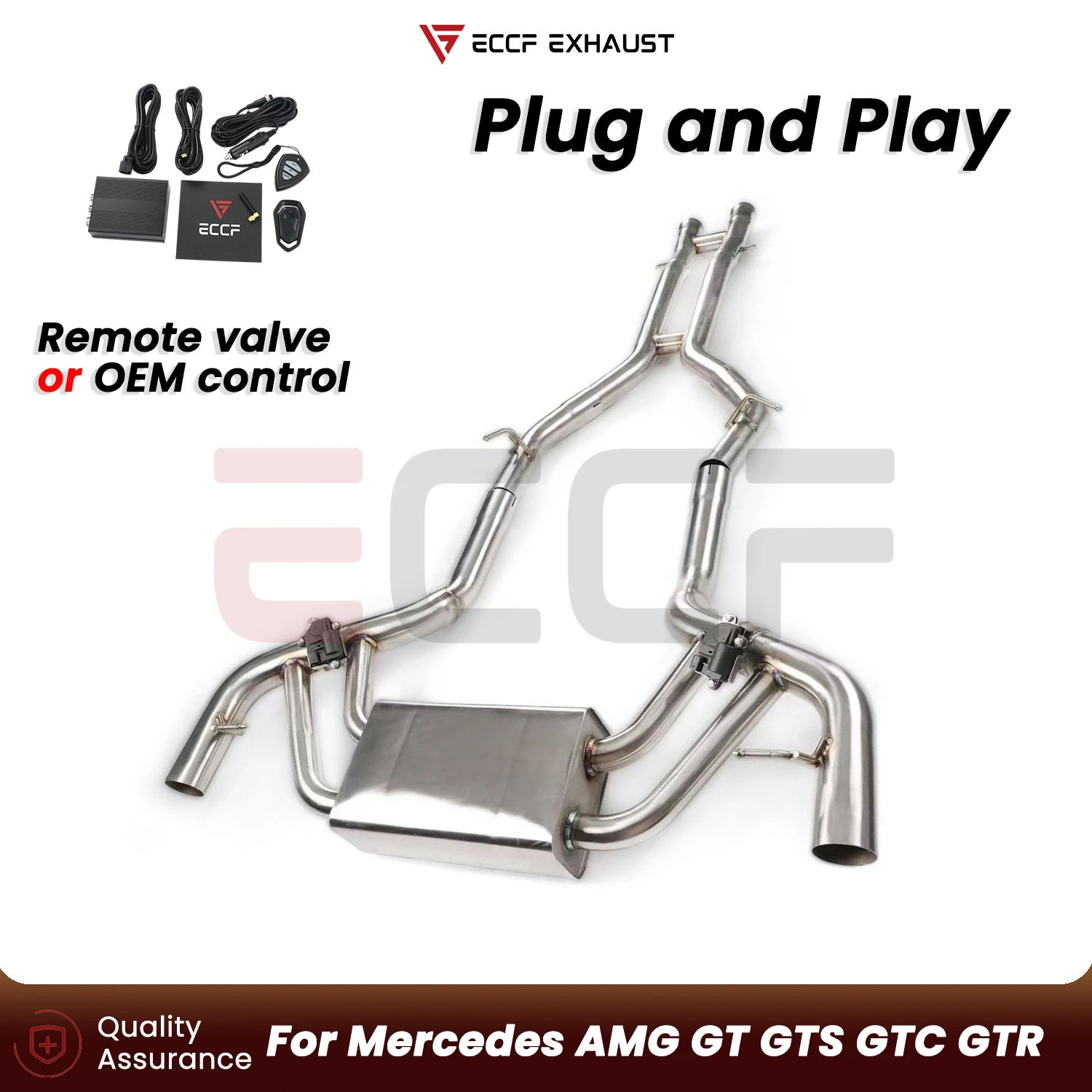 Sporty Stainless steel Catback Exhaust FOR Mercedes AMG GT GTS GTC GTR Aggressive Sound Plug and Play Performance Upgrade
