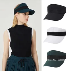 Summer Golf Sun Hats Empty Top Sun Visor for Women Adjustable UV Protection Golf Cap Sport Tennis Running Sunscreen Baseball Cap