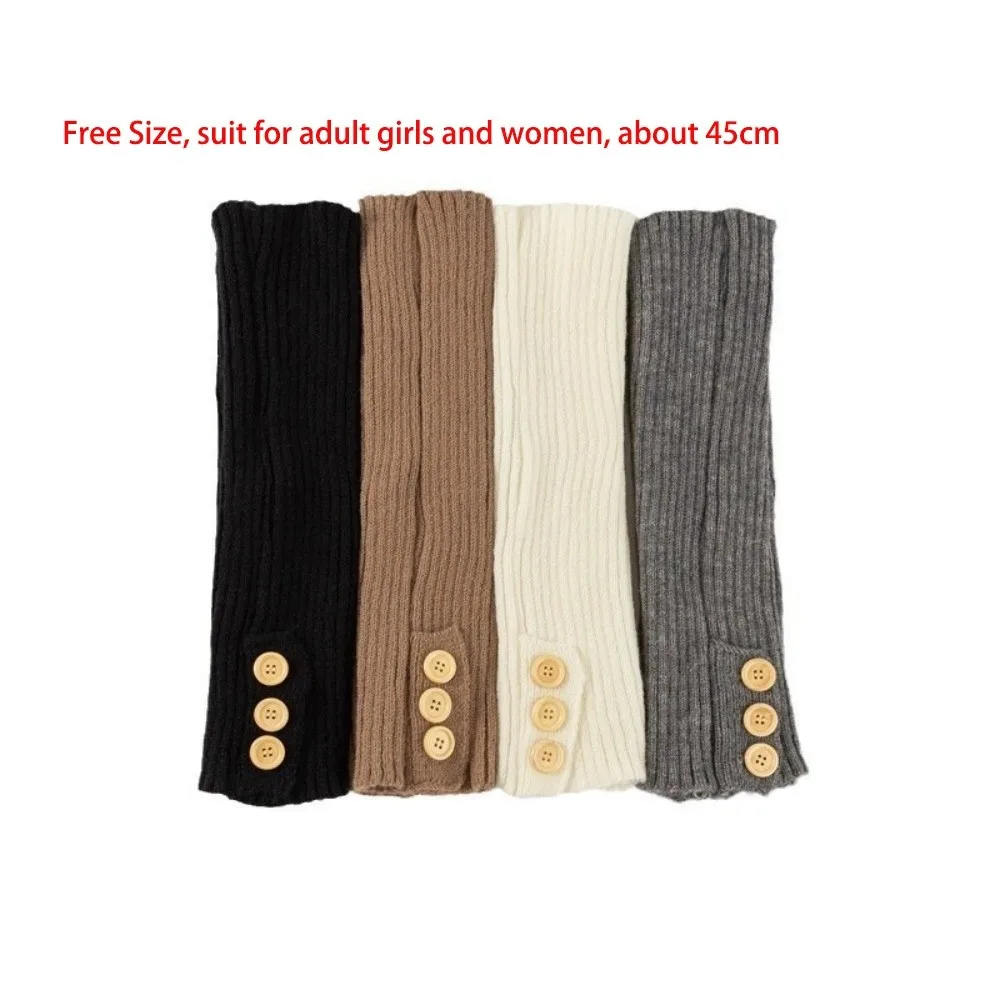 جديد بلون تدفئة الساق سميكة زر الأوسط جوارب أنبوبية Harajuku منتصف العجل جورب المرأة #6