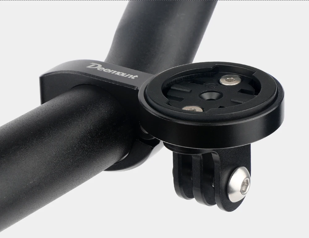 Deemount Fahrradcomputerhalter Ständer TT Lenker Tachohalterung inkl. 3 Adapter für GARMIN Bryton Wahoo, passend für GoPro-Kamera – Detail 11
