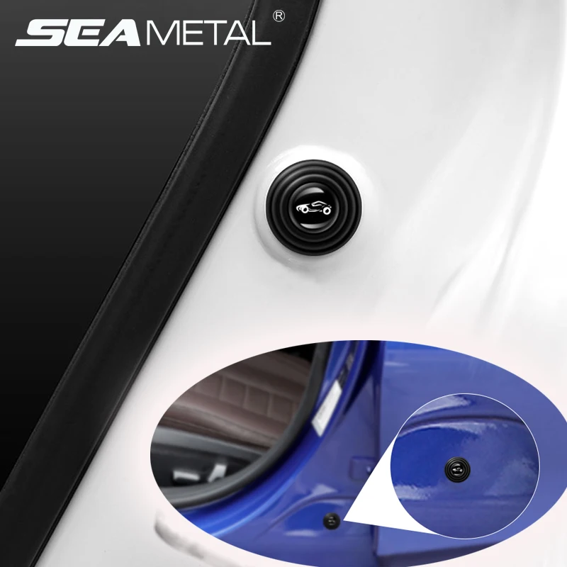 SEAMETAL Auto Tür Stoßdämpfer Schalldichte Auto Tür Näher Dämpfer Puffer Pad Abdeckung Gummi Anti Schock Auto Haube Schutz